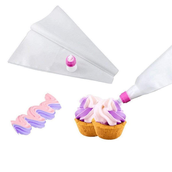 AussieSuperStore Homeware Supplies Two-Color Cake Icing Piping Cream Bakeware Tools Two-Color Cake Icing Piping Cream Pastry bags Converter Bakeware Tools CBPASTRYBAG