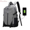 AussieSuperStore Homeware Supplies Ultra Smart Tech2Go Laptop Bag anvas Backpack with USB Charging Port - Gray Ultra Smart Tech2Go Laptop Bag Backpack with USB Charging Port Gray ZMUSBBAGGRAY