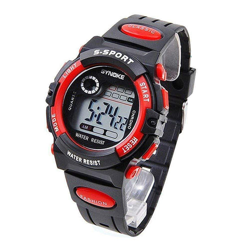 AussieSuperStore Homeware Supplies Unisex Kids Student Watches Fashion Sports Watches Wristband Digital Watches (Red) Unisex Kids Student Fashion Sport with Alarm Wristband Digital Watches CBJL99269RED