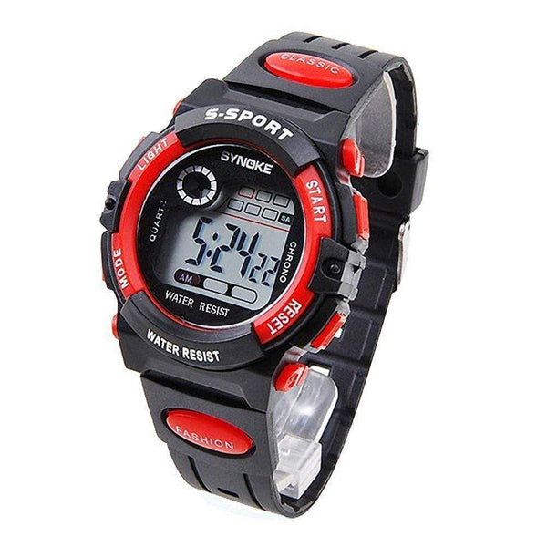 AussieSuperStore Homeware Supplies Unisex Kids Student Watches Fashion Sports Watches Wristband Digital Watches (Red) Unisex Kids Student Fashion Sport with Alarm Wristband Digital Watches CBJL99269RED