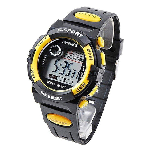 AussieSuperStore Homeware Supplies Unisex Kids Student Watches Fashion Sports Watches Wristband Digital Watches (Yellow) Unisex Kids Student Fashion Sport with Alarm Wristband Digital Watches CBJL99269YEL
