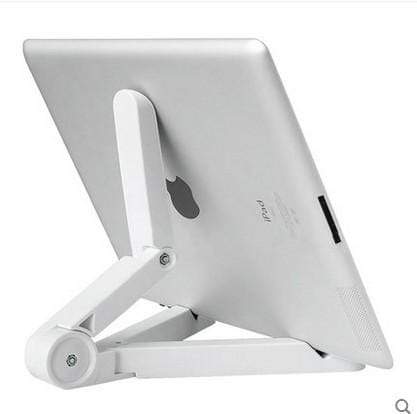 AussieSuperStore Homeware Supplies Universal Folded Desktop Tablet Bracket Cellphone Stand White CBPHONETABSTANDWHT