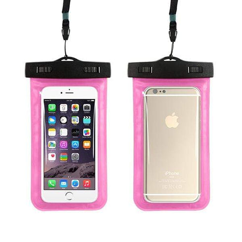 AussieSuperStore Homeware Supplies Waterproof Case Dry Bag Pink Waterproof Case Dry Bag Apple Samsung HTC LG Sony Nokia Motorola CBWATERPROOFCASEPNK