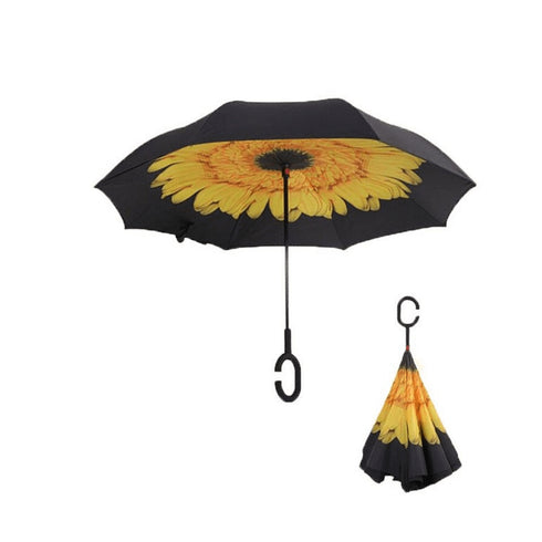 AussieSuperStore Homeware Supplies Windproof Double-Layered Hands Free Inverted Reverse Folding Upside-Down Umbrella Windproof Double-Layered Inverted Reverse Folding Upside-Down Umbrella CB201TUMBRELLA23