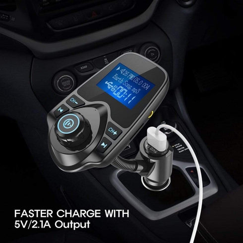AussieSuperStore Homeware Supplies Wireless In-Car Bluetooth FM Transmitter Radio Adapter Car Kit Wireless In-Car Bluetooth FM Transmitter Radio Adapter Car Kit USB  CBCARBTMP3FMTFAUX