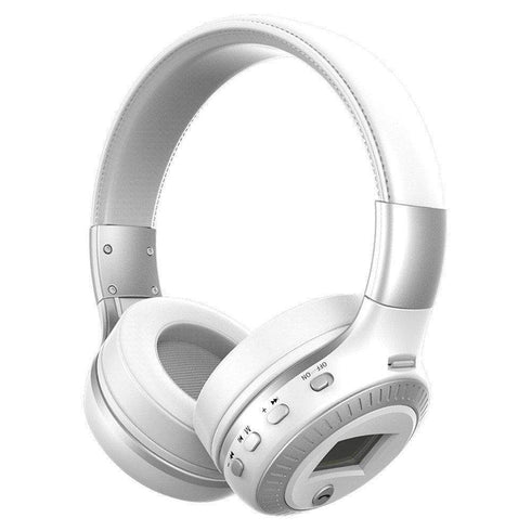 AussieSuperStore Homeware Supplies Wireless Over The Ear Bluetooth Headphone Foldable (White) Wireless Over Ear Bluetooth Headphone Foldable Handsfree Mic White ZMZEALOTB19WHT