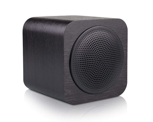 AussieSuperStore Homeware Supplies Wireless Wood Speaker Bluetooth Square Cube Portable Radio FM SD AUX Handsfree For Phone PC Black Wireless Wood Speaker Bluetooth Square Cube Portable Radio CBBTWOODENBLK