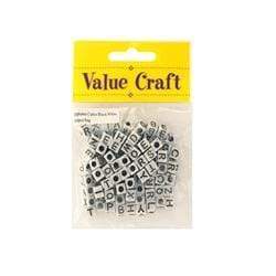 AussieSuperStore Jewellery Making Supplies Alphabet Beads Black & White Alphabet Beads Black & White | Jewellery Making Beads 9331468001713 VCB27