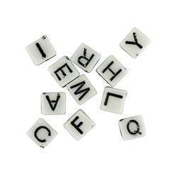 AussieSuperStore Jewellery Making Supplies Alphabet Cube Beads Alphabet Cube Beads | Jewellery Making Beads 9323823158590 PJS122