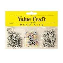 AussieSuperStore Jewellery Making Supplies Bead Kit Plastic Alphabet Bead Kit Plastic Alphabet | Jewellery Making Beads | Kids Beads VBX05
