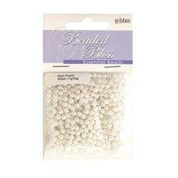 AussieSuperStore Jewellery Making Supplies Bead Plastic Pearl 4mm (in 3 colours) Bead Plastic Pearl 4mm |Jewellery Making Beads|Jewellery Making Supplies