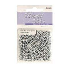 AussieSuperStore Jewellery Making Supplies Bead Plastic Round 2mm (in 2 colours) Bead Plastic Round 2mm|Jewellery Making Beads|Jewellery Making Supplies