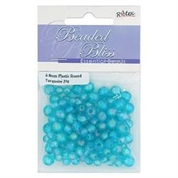 AussieSuperStore Jewellery Making Supplies Bead Plastic Round 6-8mm (in 4 colours) Bead Plastic Round 6-8mm|Jewellery Making Beads|Jewellery Making Supplies