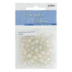 AussieSuperStore Jewellery Making Supplies Bead Plastic Round 6-8mm (in 4 colours) Bead Plastic Round 6-8mm|Jewellery Making Beads|Jewellery Making Supplies