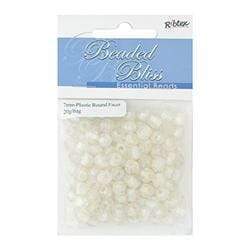 AussieSuperStore Jewellery Making Supplies Bead Plastic Round Facet 7mm (in 4 colours) Bead Plastic Round Facet 7mm|Jewellery Making Beads|Jewellery Making Supplies