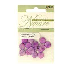 AussieSuperStore Jewellery Making Supplies Bead Shell Disc 10mm (in 4 colours) Bead Shell Disc 10m | Jewellery Making Beads Supplies | cabochon