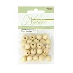 AussieSuperStore Jewellery Making Supplies Bead Wooden Round 12mm (in 3 colors) Bead Wooden Round 12mm (in 3 colors) | Jewellery Making Beads