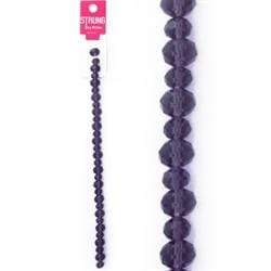 AussieSuperStore Jewellery Making Supplies Beads Strung Crystal Squashed Facet Purple Beads Strung Crystal Squashed Facet Purple | Jewellery Making Beads 9323823179311 BBS2014124