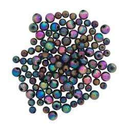 AussieSuperStore Jewellery Making Supplies Black AB Bead Plastic Round 6-8mm (in 4 colours) Bead Plastic Round 6-8mm|Jewellery Making Beads|Jewellery Making Supplies 9323823159412 BB1023