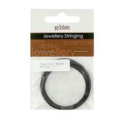 AussieSuperStore Jewellery Making Supplies Black JF Tiger Tail 5m (in 4 colors) JF Tiger Tail 5m | Jewellery Making Stringing Material 9323823056414 JF160