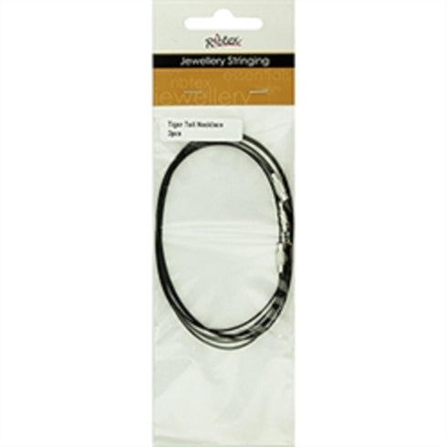 AussieSuperStore Jewellery Making Supplies Black JF Tiger Tail Necklace (in 2 colours) JF Tiger Tail Necklace (in 2 colours) | Jewellery Making Stringing Material | Jewellery Making Supplies 9323823205478 JF19012