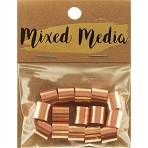 AussieSuperStore Jewellery Making Supplies Black Mixed Media Metal Tube 10mmx9mm (in 4 colours) Mixed Media Metal Tube 10mmx9mm (in 4 colours) | Jewellery Making Findings | Jewellery Making Supplies 9323823200862 MM18003