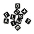 AussieSuperStore Jewellery Making Supplies Black/White Alphabet Cube Beads (in 3 colours) Alphabet Cube Beads | Jewellery Making Beads | Kids Beads 9323823158606 PJS123