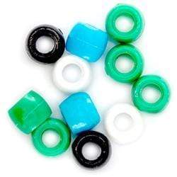 AussieSuperStore Jewellery Making Supplies Blue White Green Black Pony Beads 6 mm (in 2 varieties) Pony Beads 6 mm (in 2 varieties) | Jewellery Making Beads | Kids Beads 9331468060307 VJY851