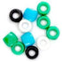 AussieSuperStore Jewellery Making Supplies Blue White Green Black Pony Beads 6 mm (in 2 varieties) Pony Beads 6 mm (in 2 varieties) | Jewellery Making Beads | Kids Beads 9331468060307 VJY851
