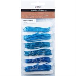 AussieSuperStore Jewellery Making Supplies Blues JF Silk Rope 2 Sizes (in 4 colors) JF Silk Rope 2 Sizes | Jewellery Making Stringing Material 9323823180263 JFST020