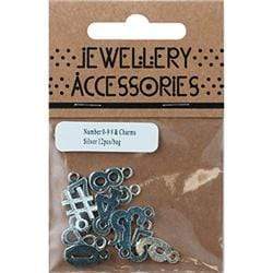 AussieSuperStore Jewellery Making Supplies Bright Silver JF Charm - Numbers (in 3 colors) JF Charm - Numbers (in 3 colors) | Jewellery Making Accessories 9323823190613 JF1181