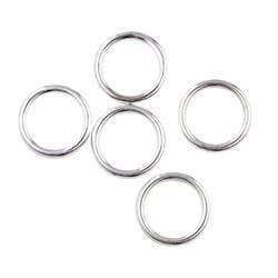 AussieSuperStore Jewellery Making Supplies Bright Silver JF Plastic Ring Round 16mm (in 2 colors) JF Plastic Ring Round 16mm | Jewellery Making Accessories 9323823100186 JF557
