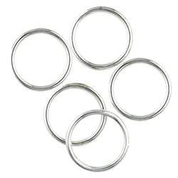 AussieSuperStore Jewellery Making Supplies Bright Silver JF Plastic Ring Round 20mm (in 3 colors) JF Plastic Ring Round 20mm | Jewellery Making Accessories 9323823100216 JF560