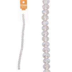 AussieSuperStore Jewellery Making Supplies Champagne Strung Beads Crystal Two Tone Facet 6x8mm (in 3 colors) Strung Beads Crystal Two Tone Facet 6x8mm | Jewellery Making Beads Accessories 9323823182564 BBS2014388