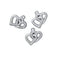 AussieSuperStore Jewellery Making Supplies Charms Double Heart Charms Double Heart | Jewellery Making Supplies 9331468023029 VCCDHSLV