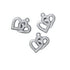 AussieSuperStore Jewellery Making Supplies Charms Double Heart Charms Double Heart | Jewellery Making Supplies 9331468023029 VCCDHSLV