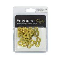 AussieSuperStore Jewellery Making Supplies Charms Double Wedding Rings (in 2 color) Charms Double Wedding Rings (in 2 color) | Craft Party Embellishments