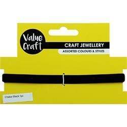 AussieSuperStore Jewellery Making Supplies Choker Black Choker Black | Jewellery Making Supplies 9331468050100 VJY200