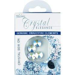 AussieSuperStore Jewellery Making Supplies Crystal AB Bead Swarovski Sew On Round (in 2 colors) Bead Swarovski Sew On Round | Jewellery Making Beads 9323823166731 SWK3200AB