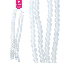 AussieSuperStore Jewellery Making Supplies Crystal AB Strung Beads Glass Round 8mm 112pcs (in 2 colors) Strung Beads Glass Round 8mm 112pcs | Jewellery Making Beads 9323823178901 BBS2014040