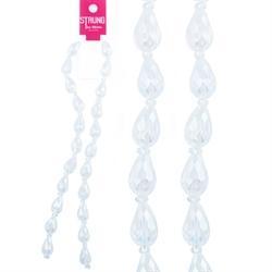 AussieSuperStore Jewellery Making Supplies Crystal AB Strung Beads Glass Teardrop Facet 15mm (in 4 colors) Strung Beads Glass Teardrop Facet 15mm | Jewellery Making Beads 9323823181031 BBS2014045