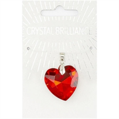 AussieSuperStore Jewellery Making Supplies Crystal Brilliance Heart Pendant Crystal Brilliance Heart Pendant | Jewellery Making Beads | Jewellery Making Supplies 9323823209407 CRY20004