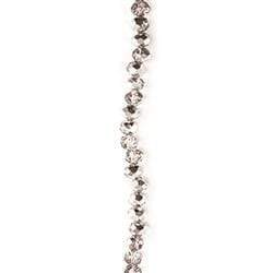 AussieSuperStore Jewellery Making Supplies Crystal Glass Facet Silver Strung Beads Crystal Glass Facet Silver Strung Beads | Jewellery Making Beads 9331468057888 VCBBS13