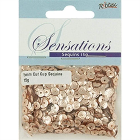 AussieSuperStore Jewellery Making Supplies Cut Cup Rose Gold Sequins Cut Cup Rose Gold Sequins | Craft Embellishment | Art& Craft Essentials | Sequins Beads | Embroidery Stones 9323823205751 SQ19002