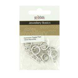 AussieSuperStore Jewellery Making Supplies Dark Silver JF Toggle Plain 13mm (in 2 colors) JF Toggle Plain 13mm | Jewellery Making Findings 9323823126070 JF849