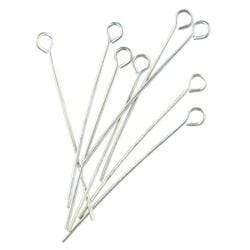 AussieSuperStore Jewellery Making Supplies Eye Pin Silver Eye Pin Silver | Jewellery Making Accessories 9331468007364 VJ31A