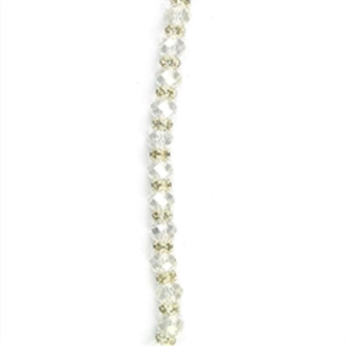 AussieSuperStore Jewellery Making Supplies Facet with Diamonte Spacer Strung Beads Facet with Diamonte Spacer Strung Beads | Jewellery Making Beads | Jewellery Making Supplies 9323823208479 BBS2001