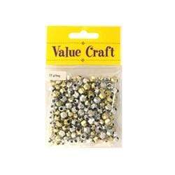 AussieSuperStore Jewellery Making Supplies Faceted Beads Gold & Silver Faceted Beads Gold & Silver | Jewellery Making Beads 9331468000419 VCB9