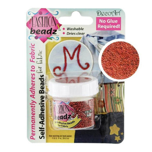 AussieSuperStore Jewellery Making Supplies FBL03C Self-Adhesive Fashion Beadz for Fabric (in 20 colours) Self-Adhesive Fashion Beadz for Fabric (in 20 colours) | Beads for DIY Project | Beads for Fabric Decoration 015231-FBL03C FBL03C
