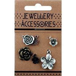 AussieSuperStore Jewellery Making Supplies Flowers Charms Flowers Charms | Jewellery Making Beads | Jewellery Making Supplies 9323823190859 JF1205